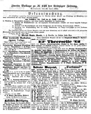 Leipziger Zeitung Samstag 23. Juni 1860