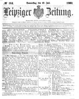 Leipziger Zeitung Donnerstag 12. Juli 1860