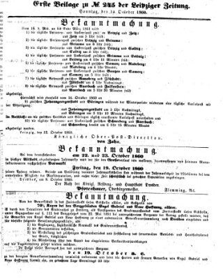 Leipziger Zeitung Sonntag 14. Oktober 1860