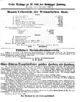 Leipziger Zeitung Dienstag 6. November 1860