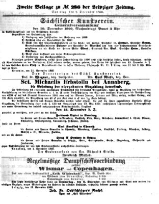 Leipziger Zeitung Sonntag 2. Dezember 1860