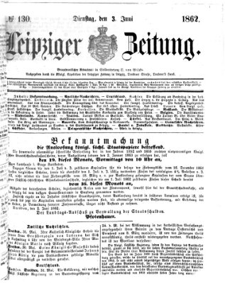 Leipziger Zeitung Dienstag 3. Juni 1862