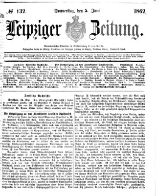 Leipziger Zeitung Donnerstag 5. Juni 1862