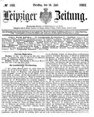 Leipziger Zeitung Dienstag 15. Juli 1862