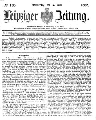 Leipziger Zeitung Donnerstag 17. Juli 1862