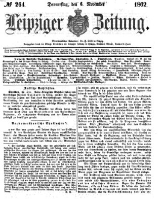 Leipziger Zeitung Donnerstag 6. November 1862