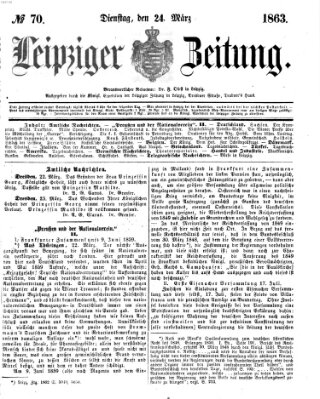 Leipziger Zeitung Dienstag 24. März 1863