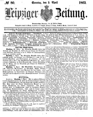 Leipziger Zeitung Sonntag 5. April 1863