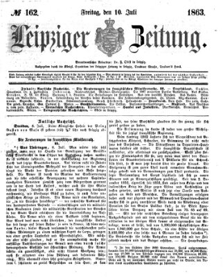 Leipziger Zeitung Freitag 10. Juli 1863