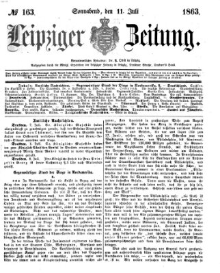 Leipziger Zeitung Samstag 11. Juli 1863