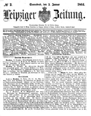 Leipziger Zeitung Samstag 2. Januar 1864