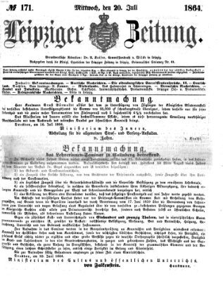 Leipziger Zeitung Mittwoch 20. Juli 1864