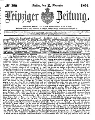 Leipziger Zeitung Freitag 25. November 1864
