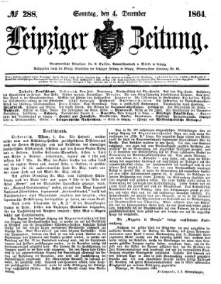 Leipziger Zeitung Sonntag 4. Dezember 1864
