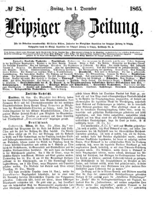 Leipziger Zeitung Freitag 1. Dezember 1865