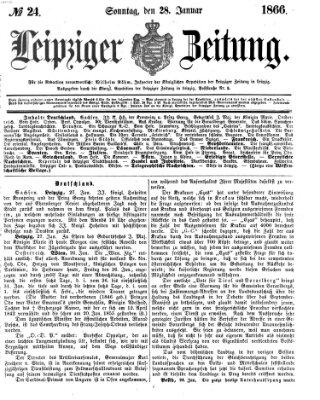 Leipziger Zeitung Sonntag 28. Januar 1866