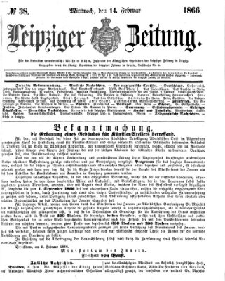 Leipziger Zeitung Mittwoch 14. Februar 1866