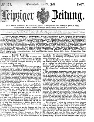 Leipziger Zeitung Samstag 20. Juli 1867