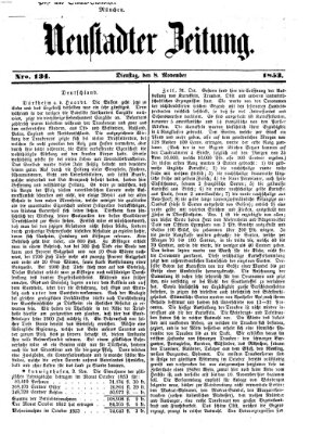 Neustadter Zeitung Dienstag 8. November 1853