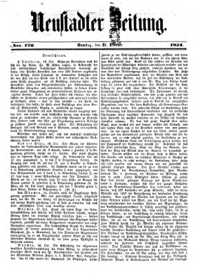 Neustadter Zeitung Samstag 21. Oktober 1854