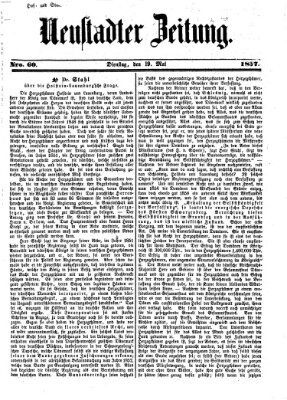 Neustadter Zeitung Dienstag 19. Mai 1857