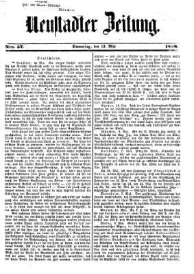 Neustadter Zeitung Donnerstag 13. Mai 1858