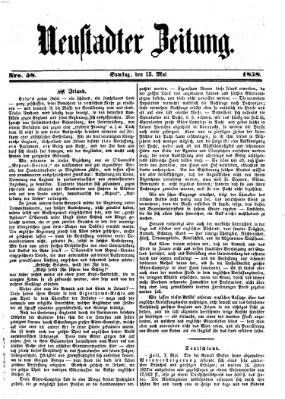Neustadter Zeitung Samstag 15. Mai 1858
