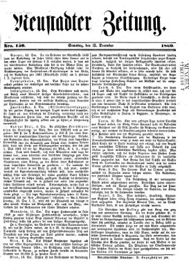 Neustadter Zeitung Samstag 15. Dezember 1860