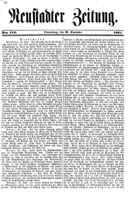 Neustadter Zeitung Donnerstag 26. September 1861