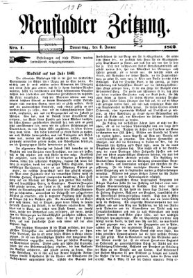 Neustadter Zeitung Donnerstag 2. Januar 1862