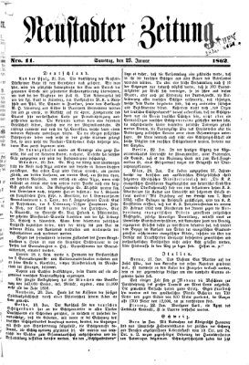 Neustadter Zeitung Samstag 25. Januar 1862