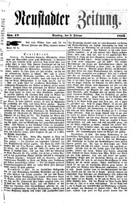 Neustadter Zeitung Samstag 8. Februar 1862