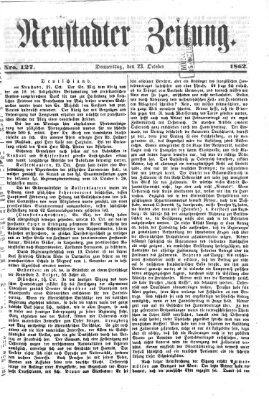 Neustadter Zeitung Donnerstag 23. Oktober 1862