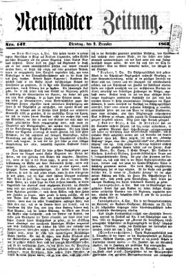 Neustadter Zeitung Dienstag 9. Dezember 1862