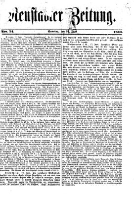 Neustadter Zeitung Samstag 20. Juni 1863