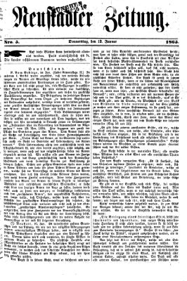Neustadter Zeitung Donnerstag 12. Januar 1865