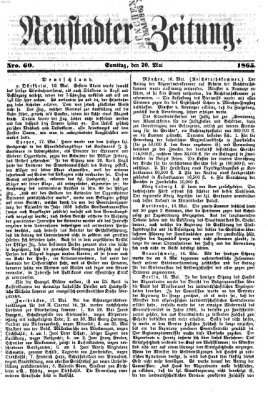 Neustadter Zeitung Samstag 20. Mai 1865