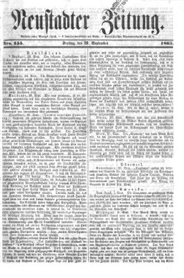 Neustadter Zeitung Freitag 29. September 1865