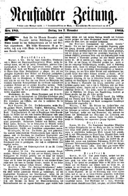 Neustadter Zeitung Freitag 3. November 1865