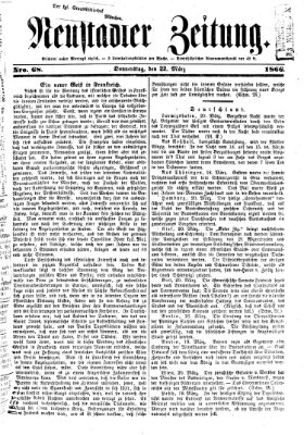Neustadter Zeitung Donnerstag 22. März 1866