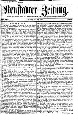 Neustadter Zeitung Freitag 18. Mai 1866