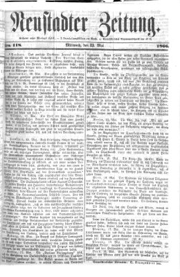Neustadter Zeitung Mittwoch 23. Mai 1866