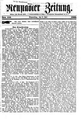 Neustadter Zeitung Donnerstag 5. Juli 1866