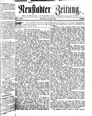 Neustadter Zeitung Dienstag 31. Juli 1866