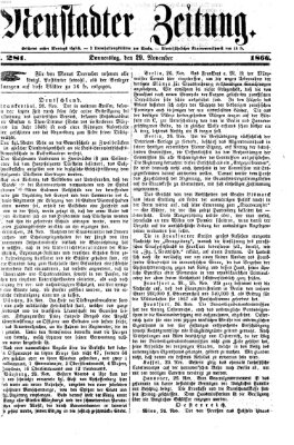 Neustadter Zeitung Donnerstag 29. November 1866