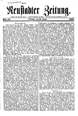 Neustadter Zeitung Mittwoch 23. Januar 1867