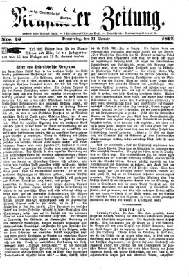 Neustadter Zeitung Donnerstag 31. Januar 1867