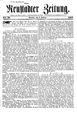 Neustadter Zeitung Sonntag 3. Februar 1867