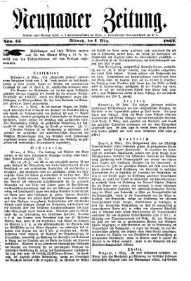 Neustadter Zeitung Mittwoch 6. März 1867