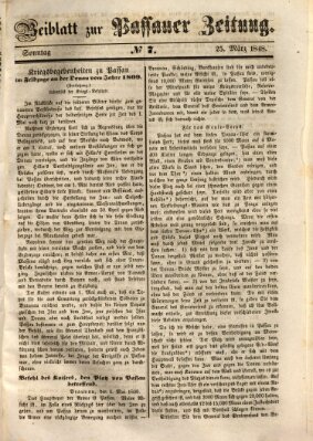 Passauer Zeitung Samstag 25. März 1848